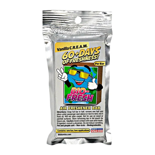 Bio-Fresh Bar: The Best Car Air Freshener - (Vanilla C.R.E.A.M)